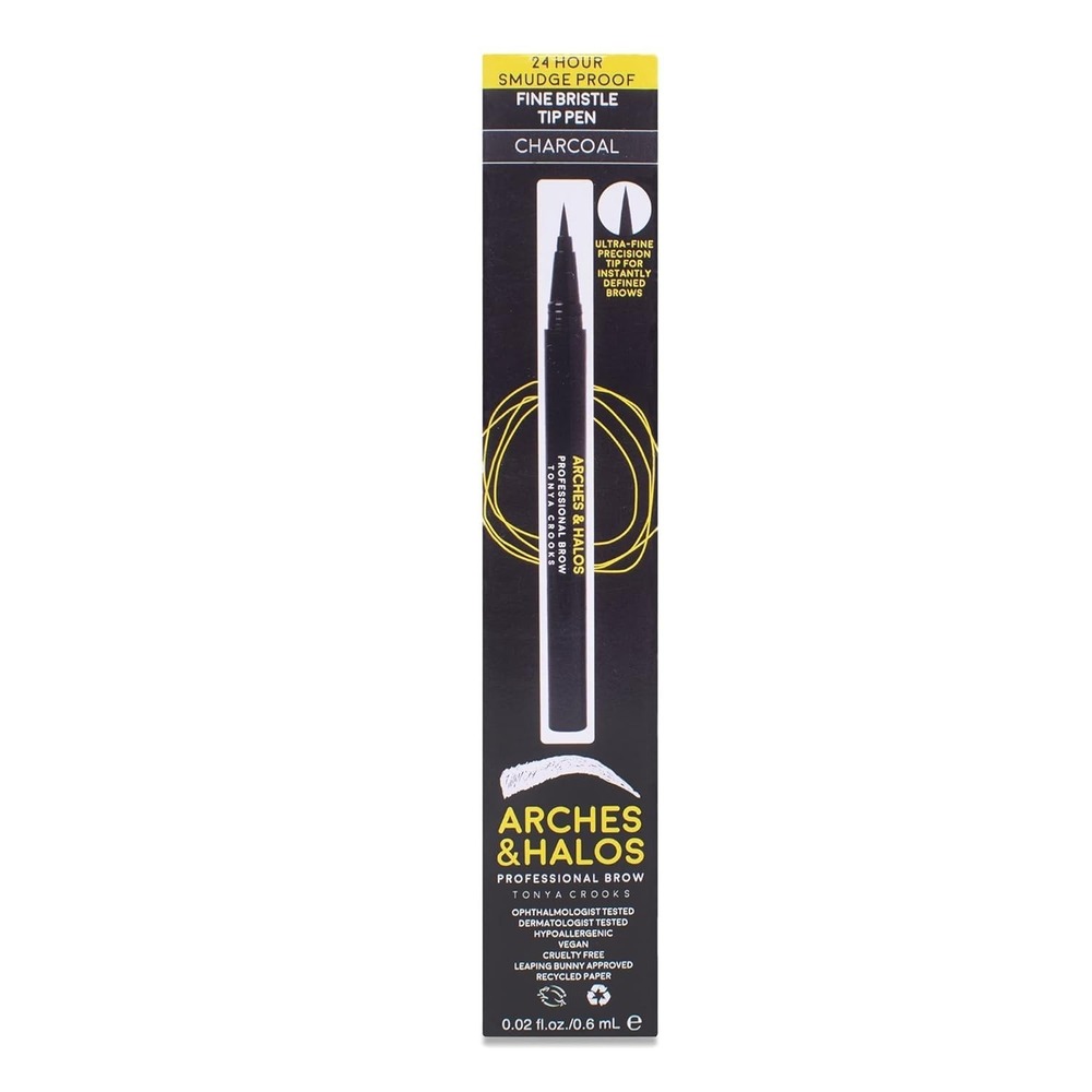 Arches & Halos New Fine Bristle Tip Pen - Charcoal